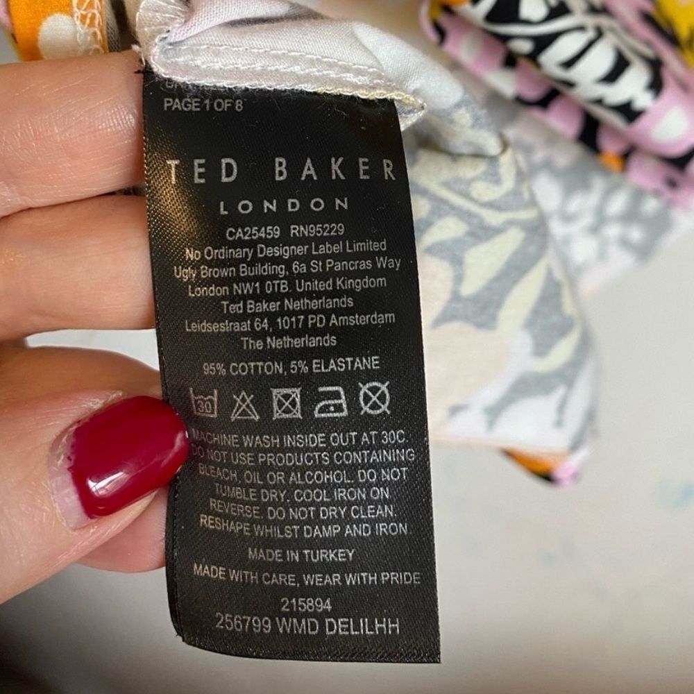 NWOT TED BAKER DELIAHH FLORAL BODYCON MINI DRESS - Picture 9 of 10